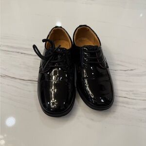 Tip Top Kids Glossy Black Dress Shoes